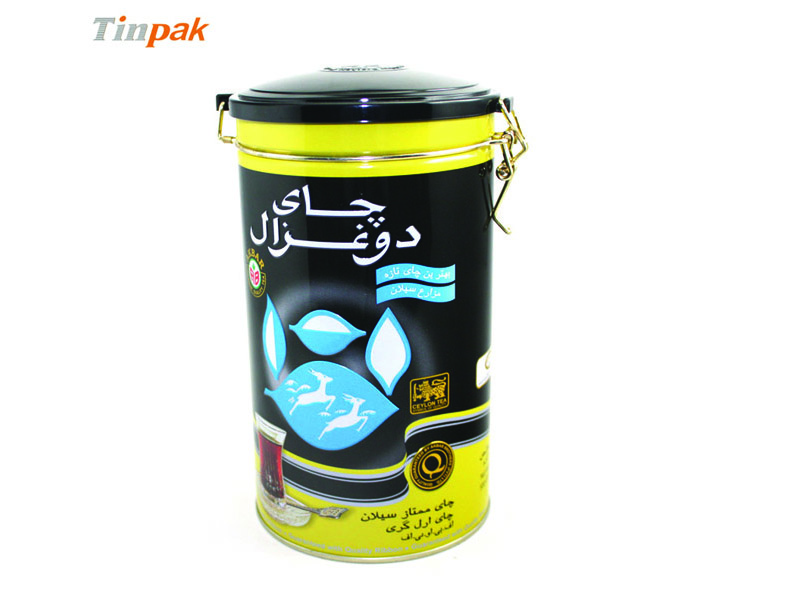 airtight tea tin box